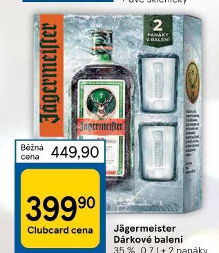 Bylinný likér Jägermeister - dárkové balení