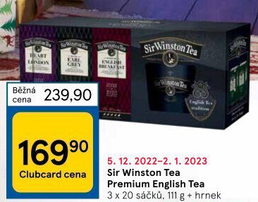 Čaj Sir Winston Tea Teekanne - dárková kazeta