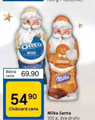 Čokoládový Santa Milka