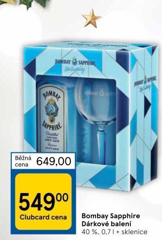 Gin Sapphire Bombay Spirits - dárkové balení