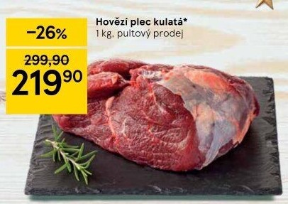 Hovězí plec kulatá - falešná svíčková