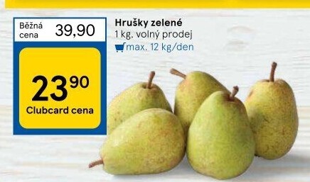 Hrušky zelené