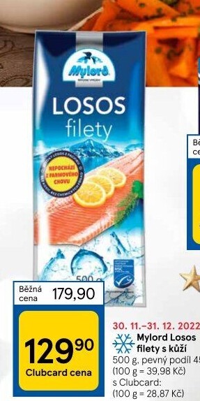 Losos filety mražený Mylord