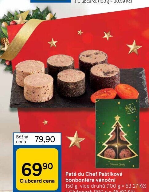 Paštika bonboniéra vánoční Pâté du Chef