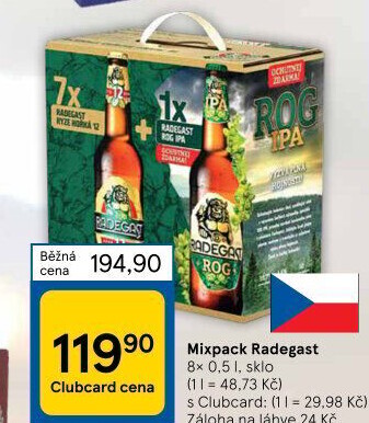 Pivo Mixpack Radegast