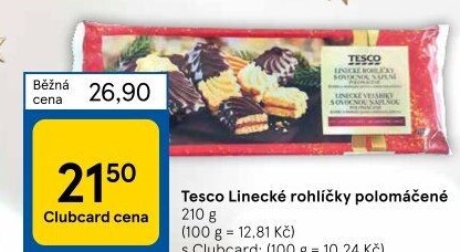 Rohlíčky linecké Tesco