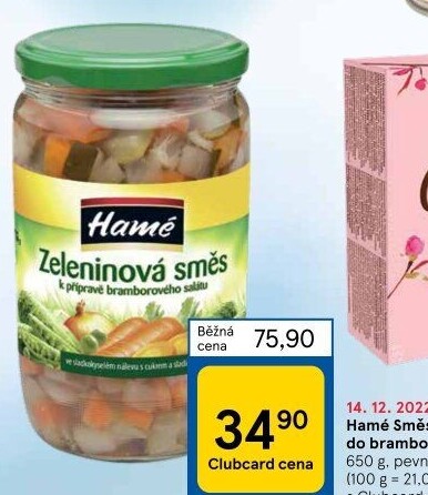 Směs do bramborového salátu Hamé