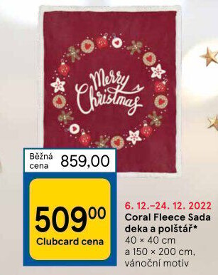 Souprava deka s polštářem