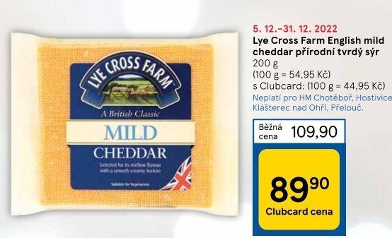 Sýr Cheddar Lye Cross Farm