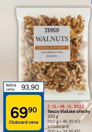 Vlašské ořechy Tesco