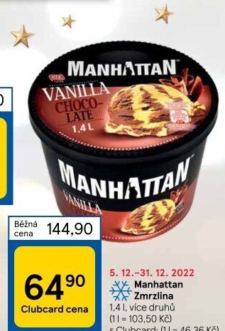 Zmrzlina v kelímku Manhattan Nestlé