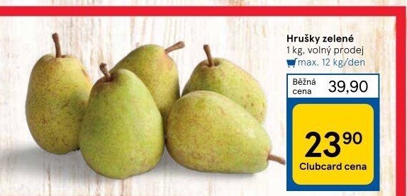 Hrušky zelené