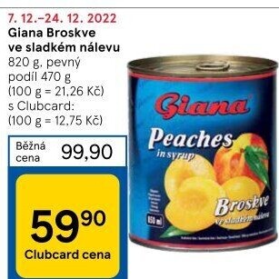 Kompot broskve Giana