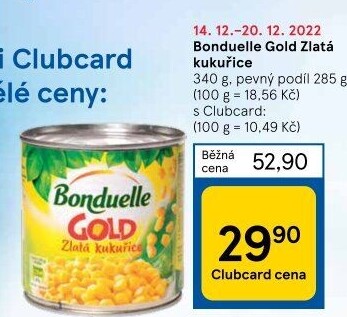 Kukuřice sterilovaná Gold Bonduelle