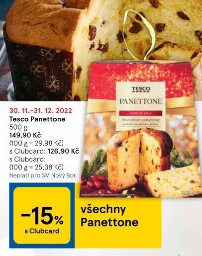 Panettone Tesco