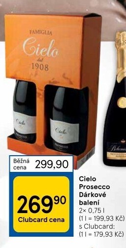 Prosecco Cielo - dárkové balení