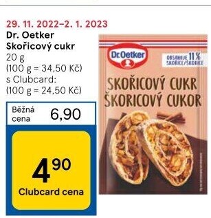 Skořicový cukr Dr. Oetker