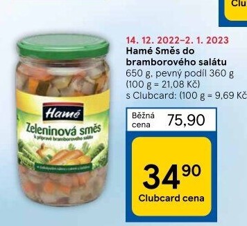 Směs do bramborového salátu Hamé