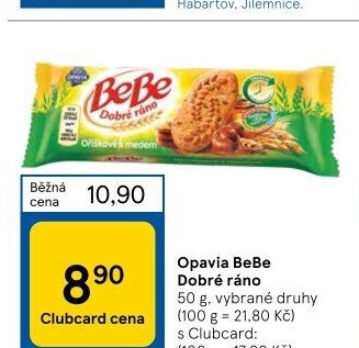 Sušenky BeBe Dobré ráno Opavia