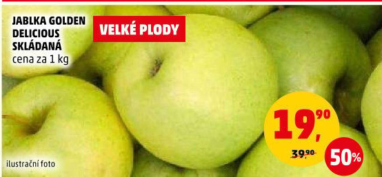 Jablka Golden Delicious