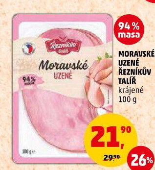 Moravské maso uzené Řezníkův talíř