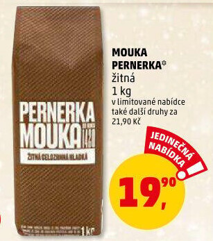 Mouka žitná celozrnná Pernerka