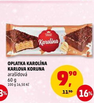 Oplatka Karolína Karlova Koruna