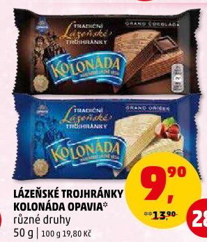 Oplatky trojhránky Kolonáda Opavia