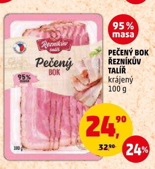 Pečený bok Řezníkův talíř