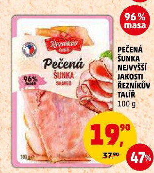 Šunka pečená nejvyšší jakosti Řezníkův talíř