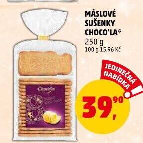 Sušenky máslové Choco'