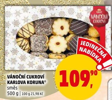 Vánoční cukroví Karlova Koruna
