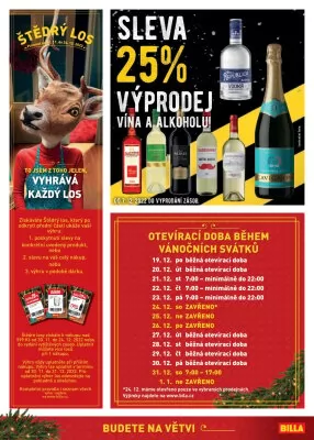 akční leták BILLA 14.12.2022-24.12.2022