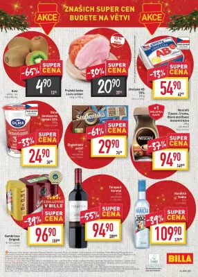 akční leták BILLA 14.12.2022-24.12.2022