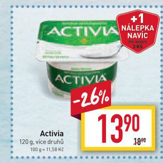 Bílý jogurt Activia Danone