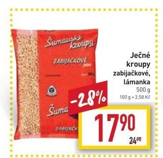 Kroupy šumavské Mlýn a krupárna MRSKOŠ