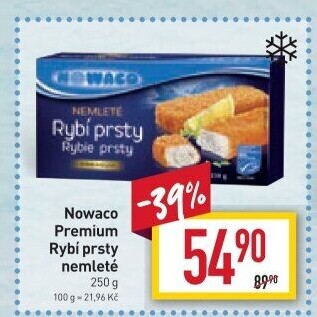 Rybí prsty nemleté mražené Nowaco Premium
