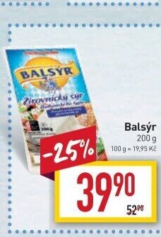 Sýr Balsýr Mlékárna Žirovnice