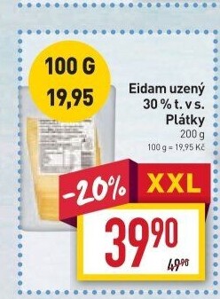 Sýr Eidam uzený 30%