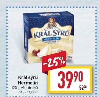 Sýr Hermelín Král sýrů