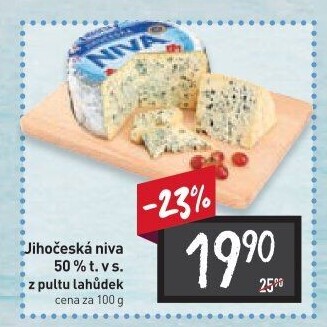 Sýr Niva Jihočeská 50% Madeta