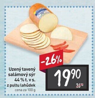 Sýr uzený salámový 44% Jihočeský Madeta