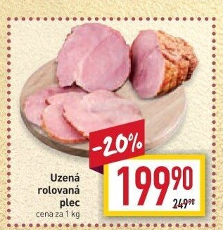 Uzená rolovaná plec