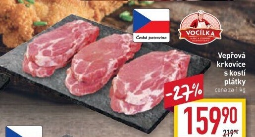 Vepřová krkovice s kostí Vocílka