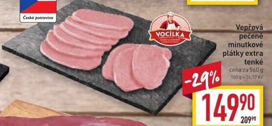 Vepřová pečeně bez kosti Vocílka