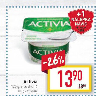 Bílý jogurt Activia Danone