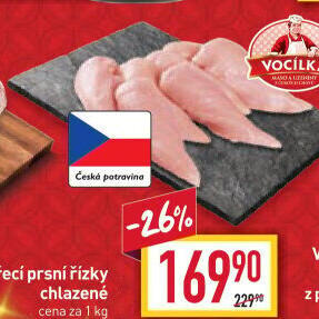 Kuřecí prsní řízky Vocílka