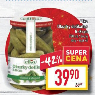 Okurky delikates Efko