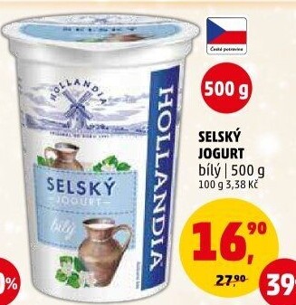 Bílý jogurt selský Hollandia
