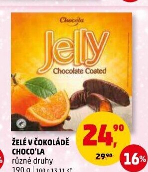 Bonboniera ovocné želé v čokoládě Choco'